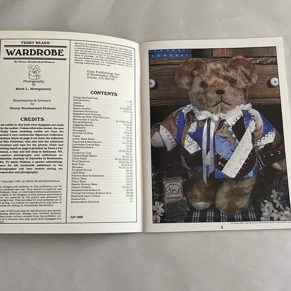 LOT 2 Teddy Bear BOOKS Making Bears Wardrobe Patterns Nancy Southerland-Holmes🧸 - Picture 13 of 16